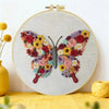 Floral Butterfly Embroidery Kit Kits For Stitchers