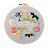 Cute Halloween Embroidery Kit Collection – 6 Designs