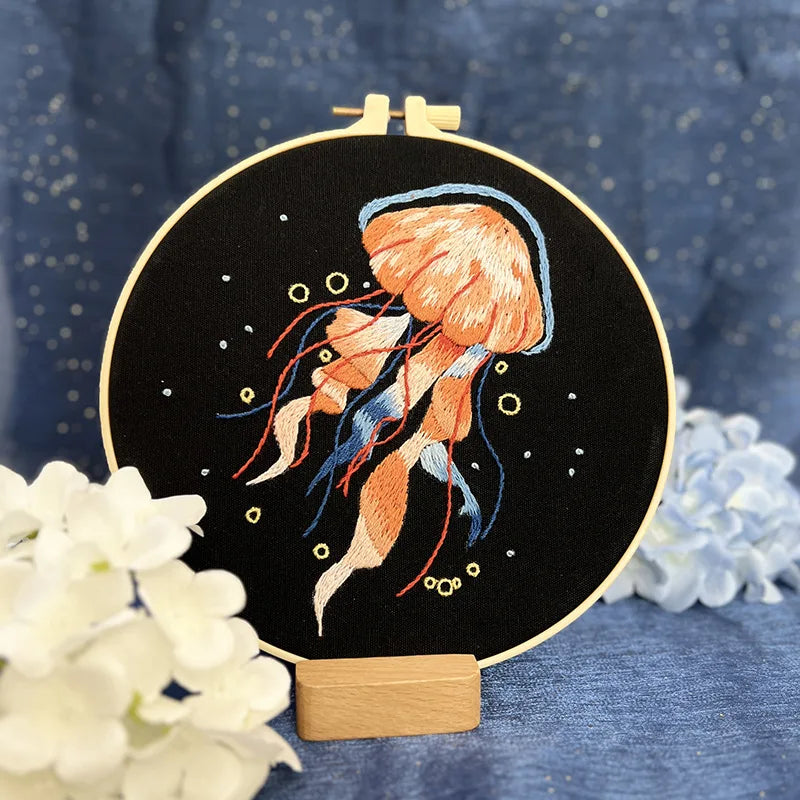Jellyfish Embroidery Starter Kit