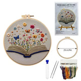 Blooming Book Hand Embroidery Kit The Stichers Heavane