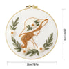 Floral Lady Portrait Hand Embroidery Kit