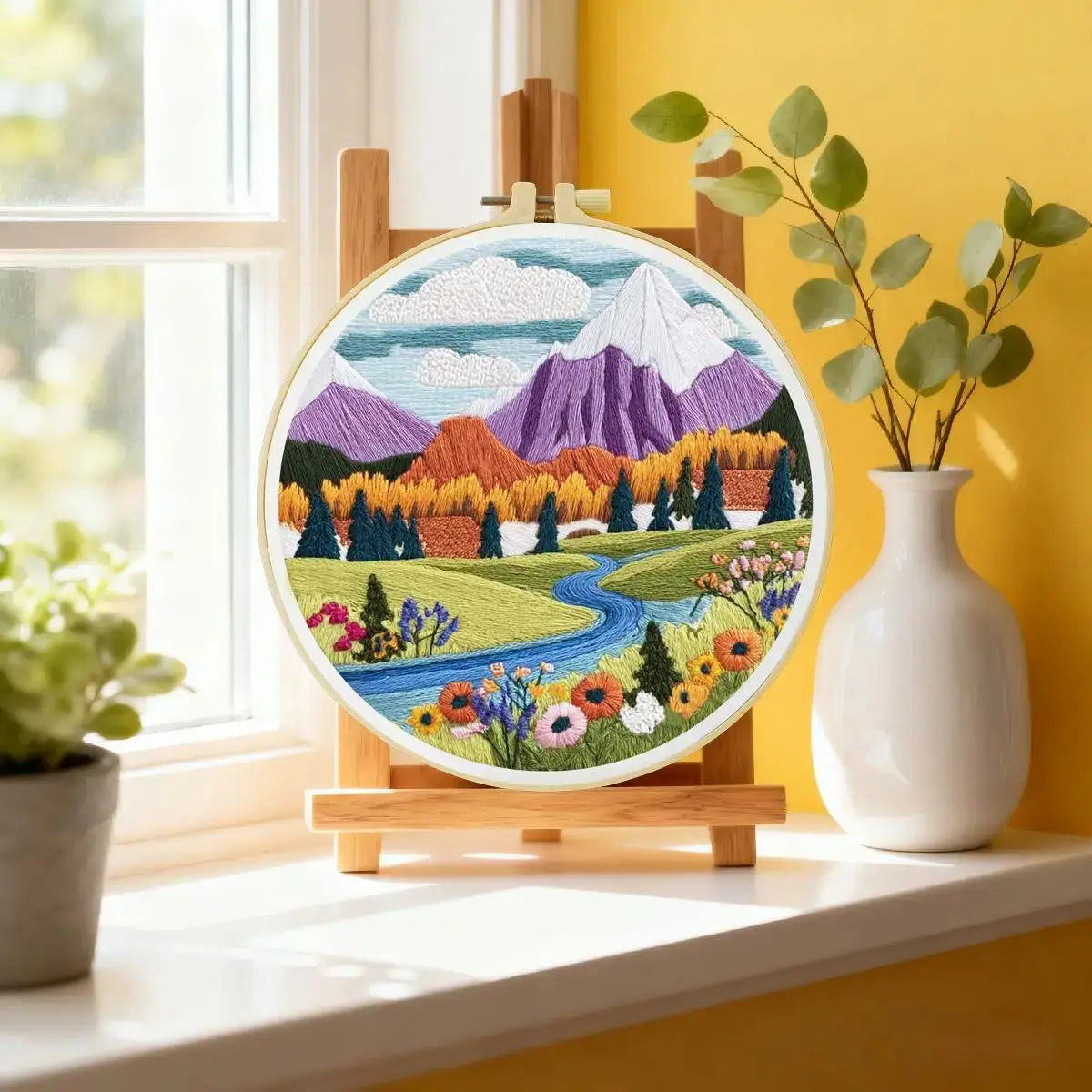 Mountain Meadow Embroidery Kit Kits For Stitchers