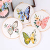 Floral Butterfly Hand Embroidery Kit