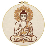 Serene Buddha Embroidery Kit Kits For Stitchers