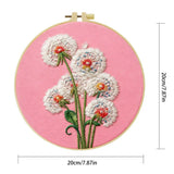 Dandelion Flower Embroidery Kit – DIY Botanical Hoop Art for Beginners & Nature Lovers