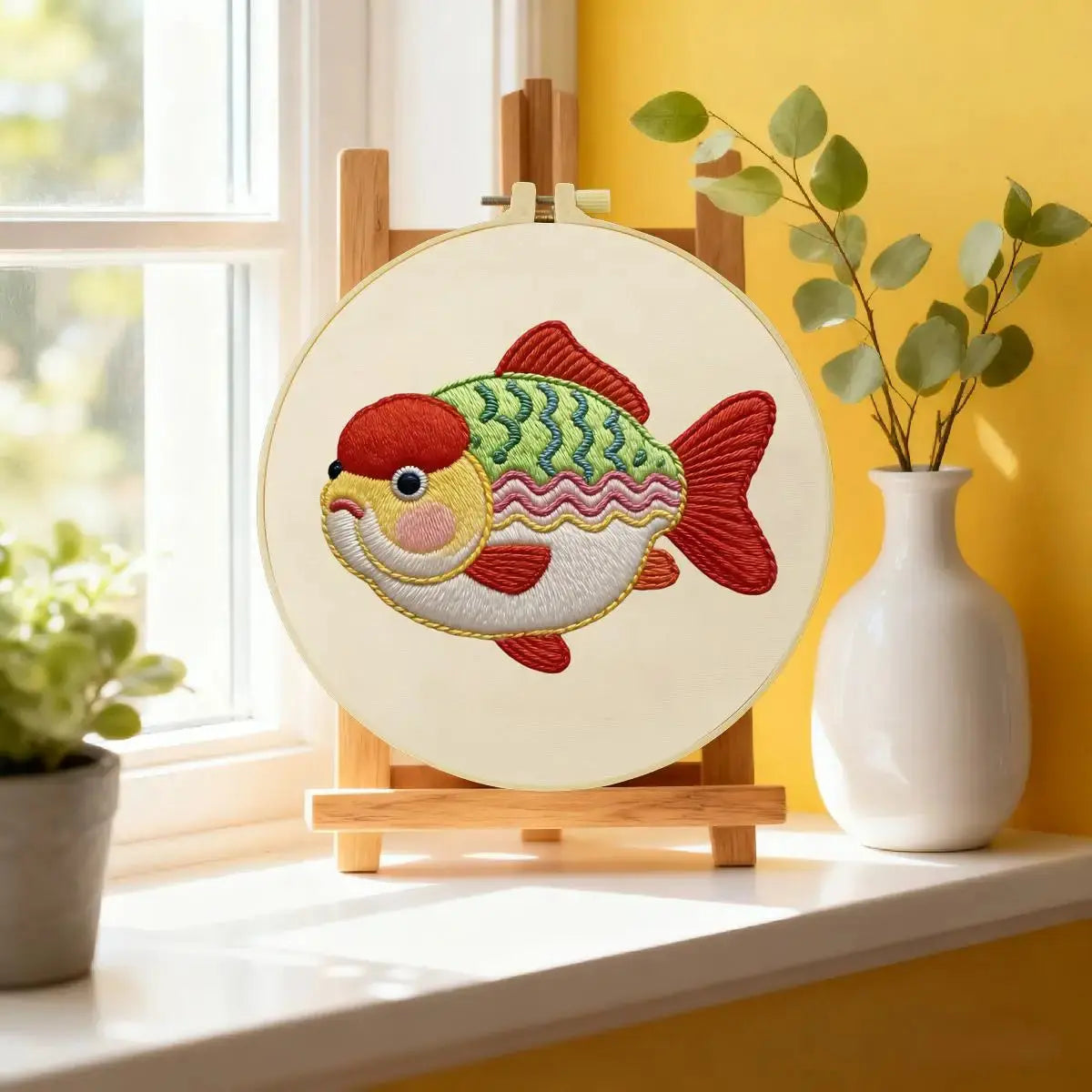 Cute Fish Embroidery Kit Kits For Stitchers