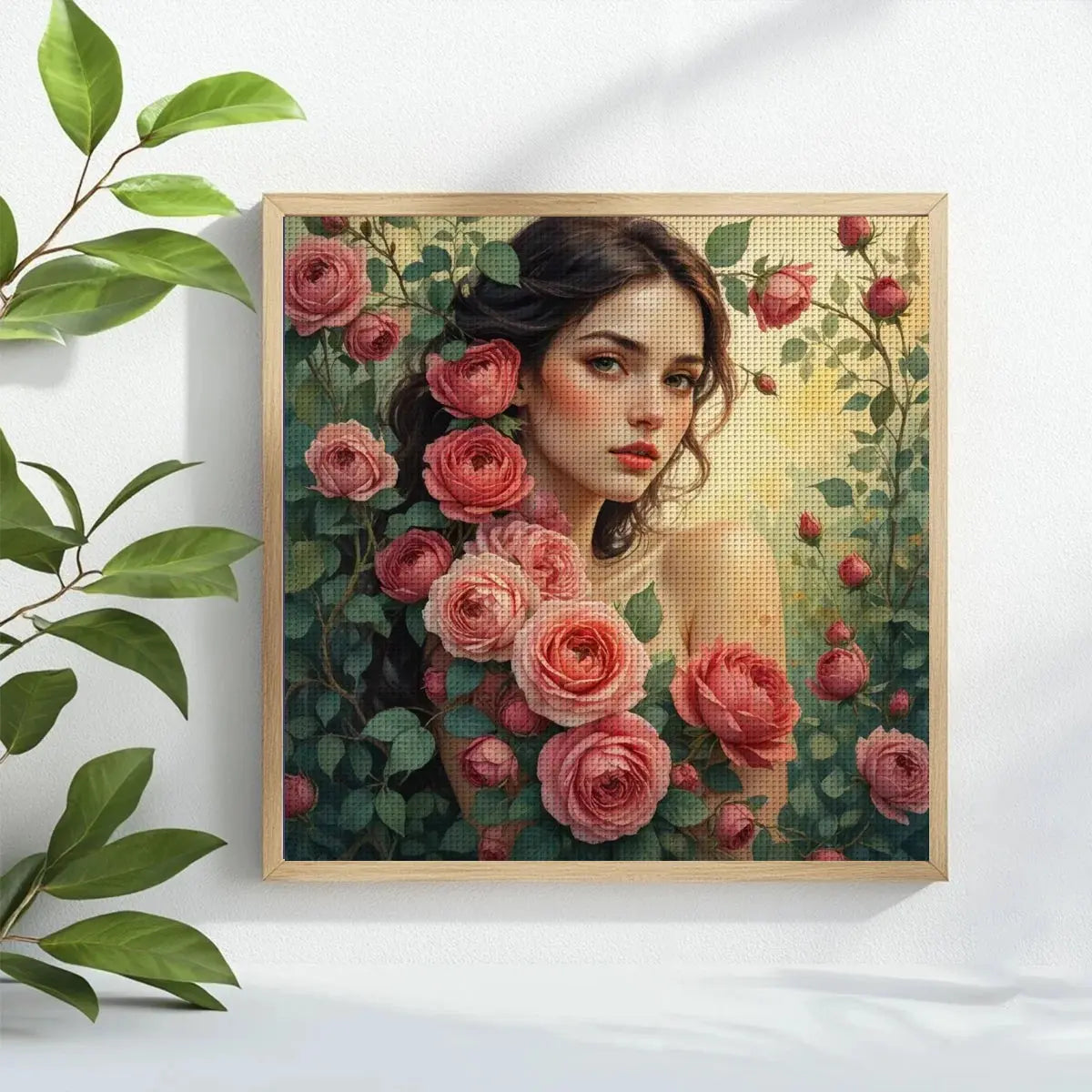 Rose Garden Beauty Cross Stitch Kit 🌹👩🏻🦰✨ Kits For Stitchers