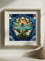 Blue Dragonfly Stained Glass Cross Stitch Kit 🦋💙 Kits For Stitchers