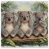 See No Evil, Hear No Evil, Speak No Evil Koalas Cross Stitch Kit 🐨🌿💚✨ Kits For Stitchers
