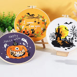 Spooky Halloween Embroidery Kit Collection – 6 Designs