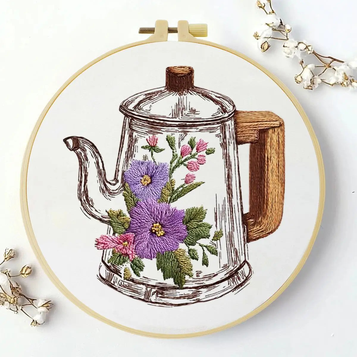 Teapot Embroidery Starter Kit