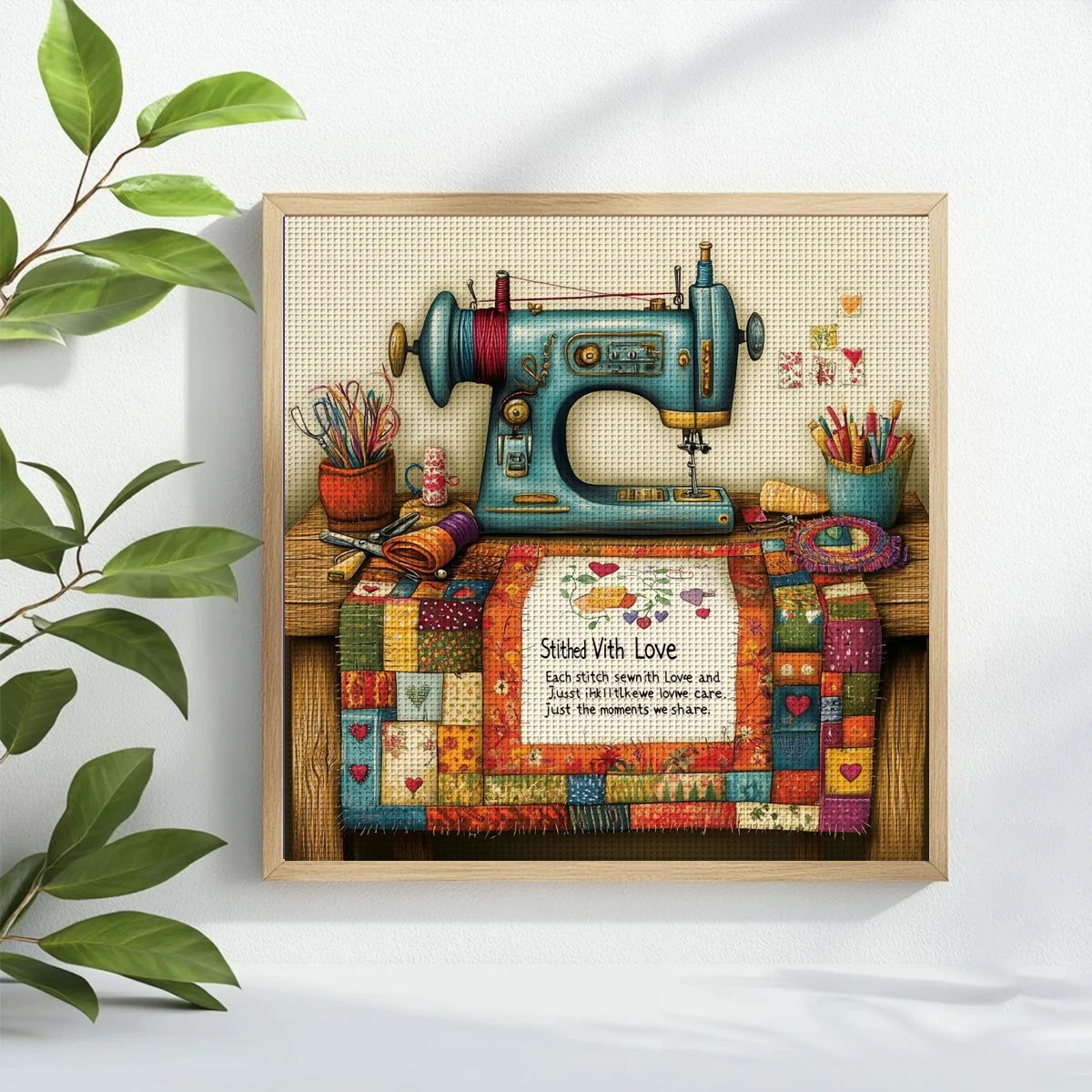Vintage Sewing Room Cross Stitch Kit 🧵🪡❤️✨