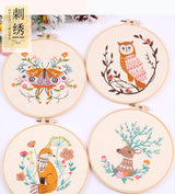 Woodland Animal Hand Embroidery Kit