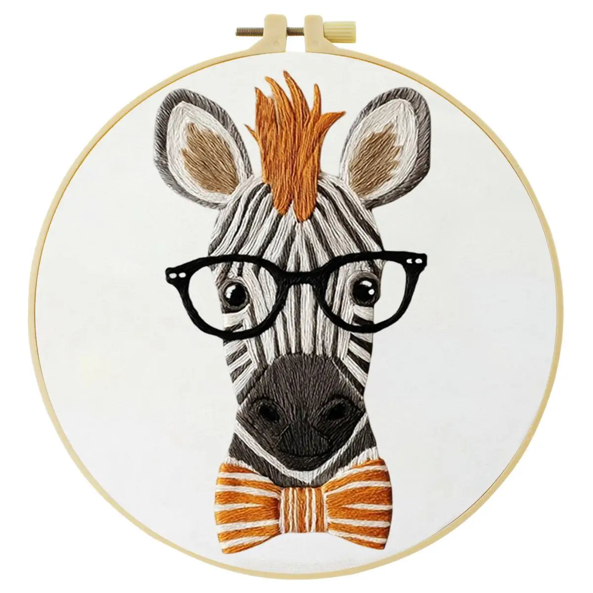 Donkey with Glasses Embroidery Kit