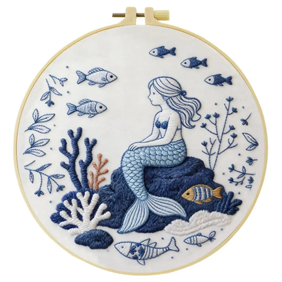 Little Mermaid Embroidery Kit Kits For Stitchers