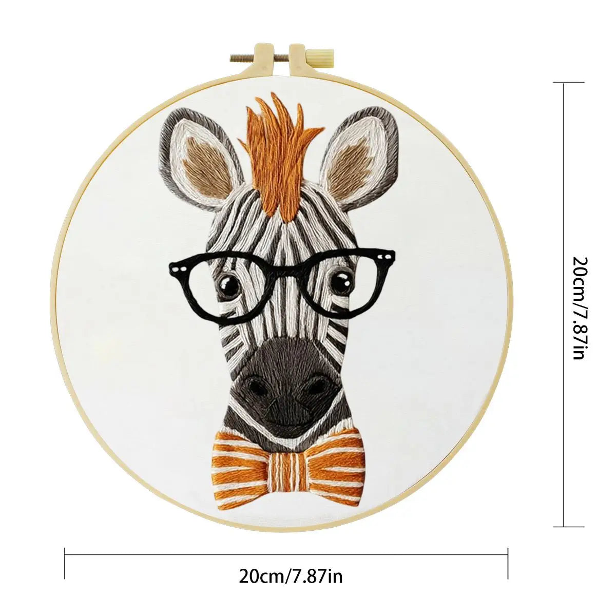 Donkey with Glasses Embroidery Kit