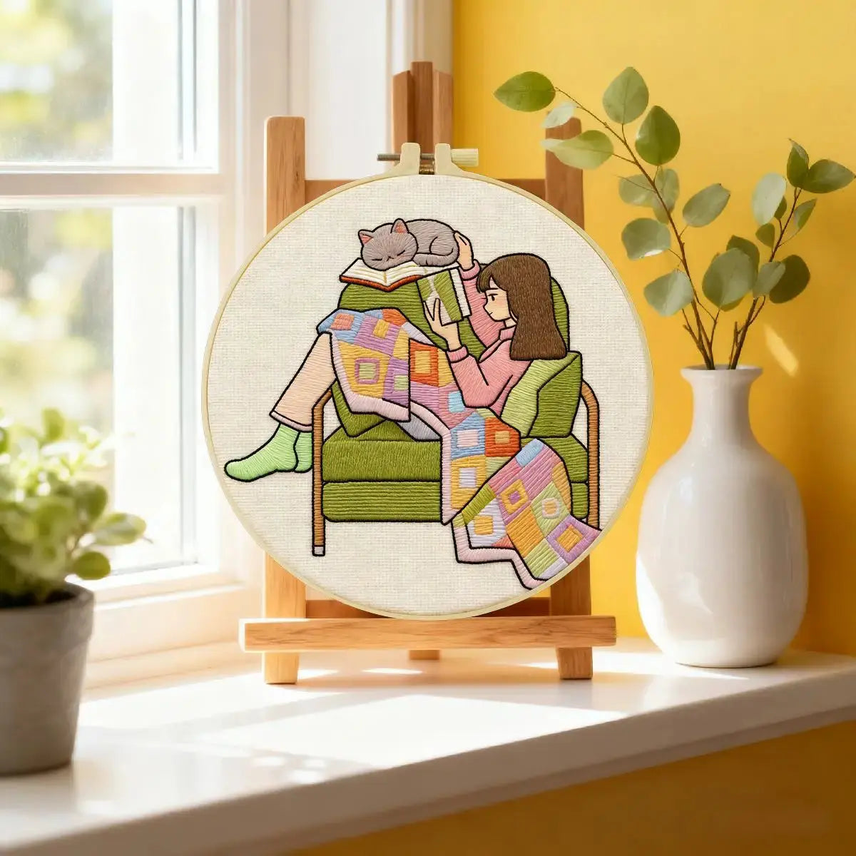 Cozy Reading Corner Embroidery Kit Kits For Stitchers