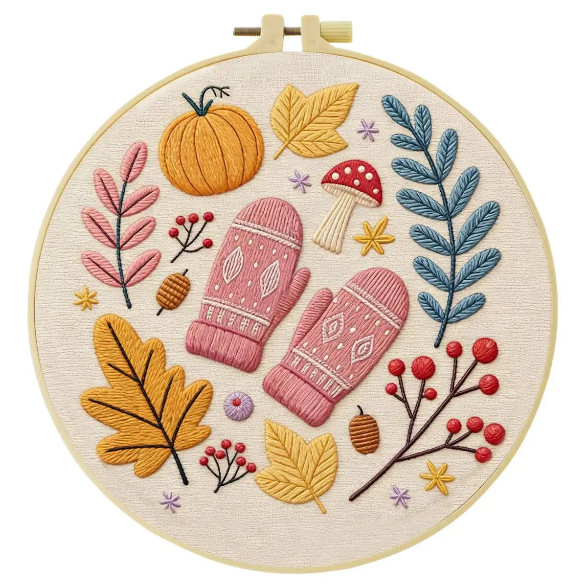 Cozy Autumn Embroidery Kit Kits For Stitchers