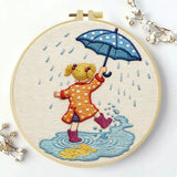 Rainy Day Puddle Jumper Embroidery Kit ☔💛 Kits For Stitchers