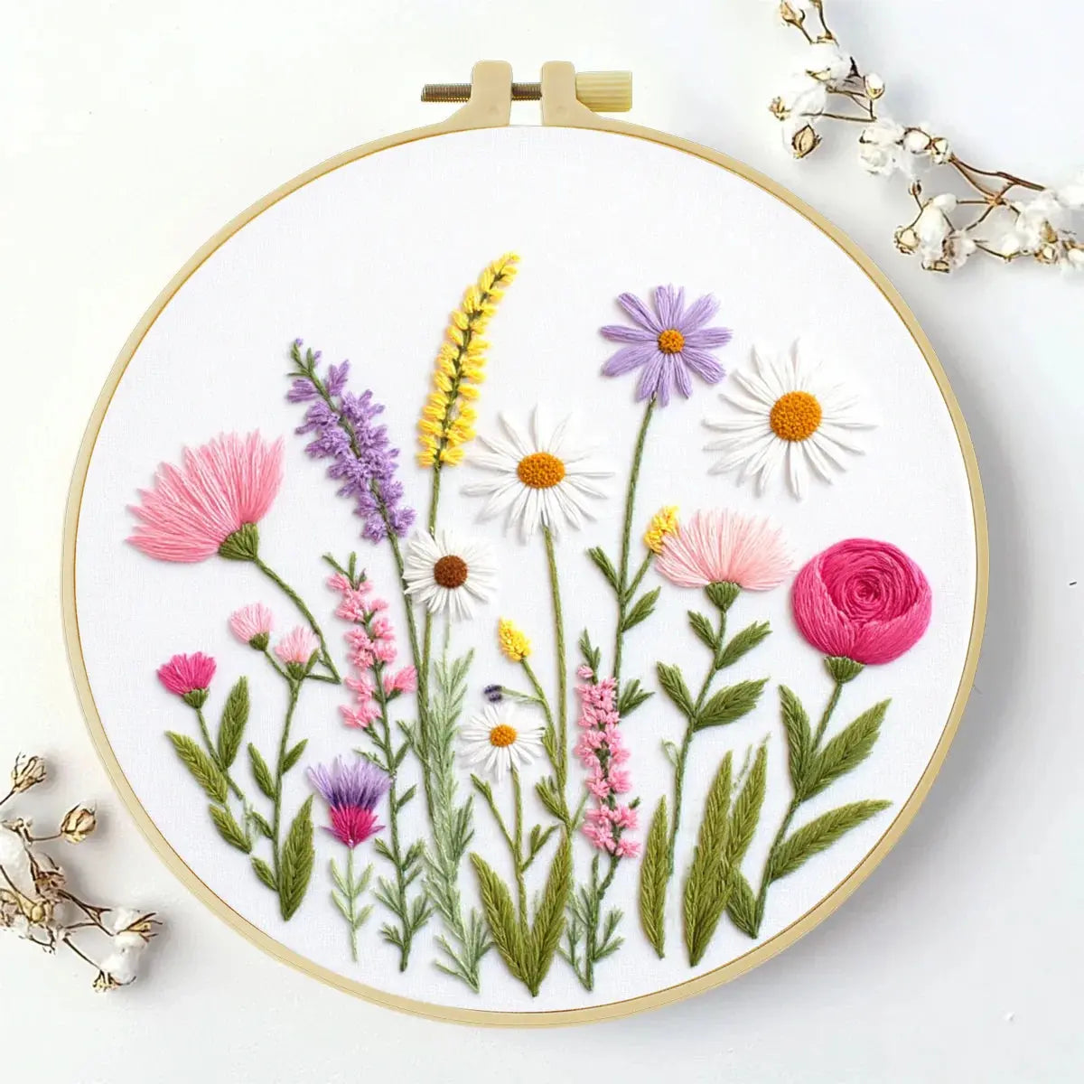 Wildflower Garden Hand Embroidery Kit The Stichers Heavane