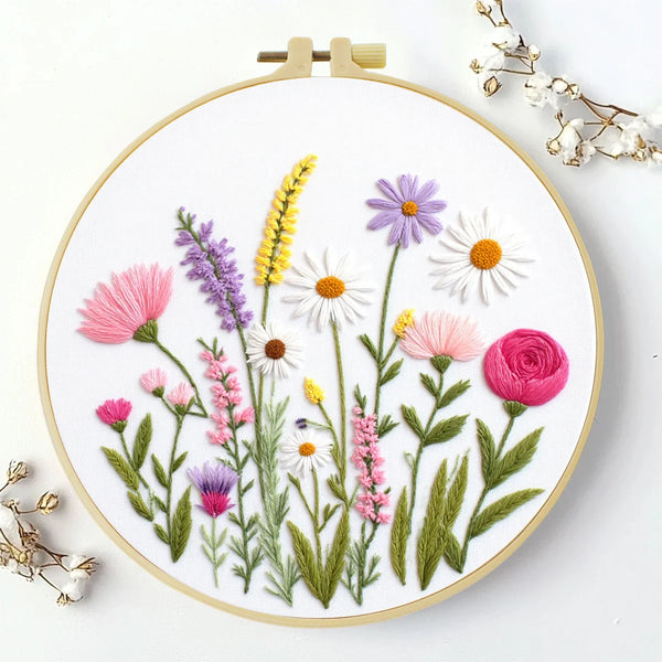 Wildflower Garden Hand Embroidery Kit