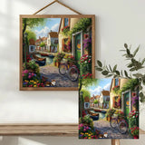 Charming Canal Village Cross Stitch Kit 🚲🌸🏡✨ Kits For Stitchers