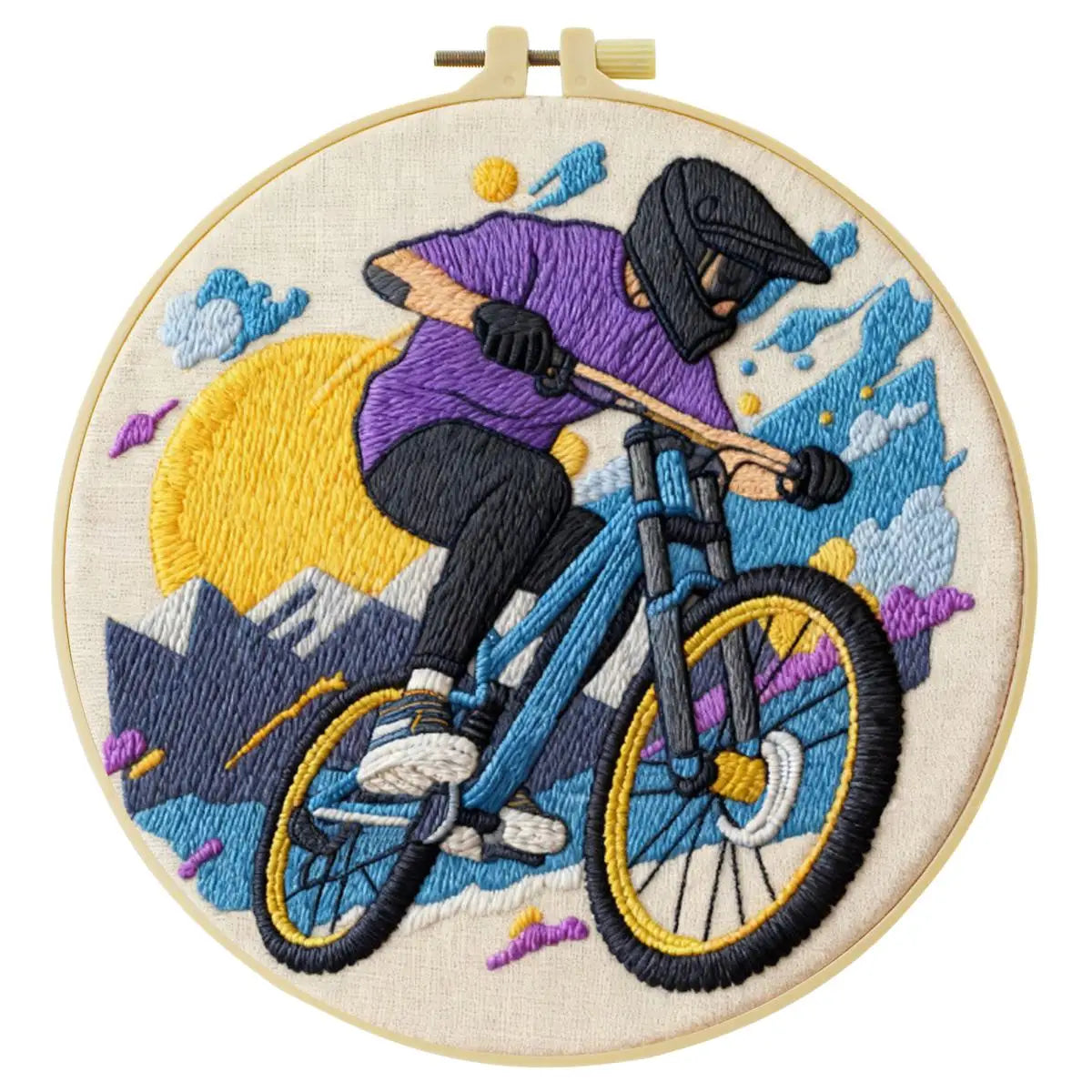 Mountain Bike Embroidery Kit