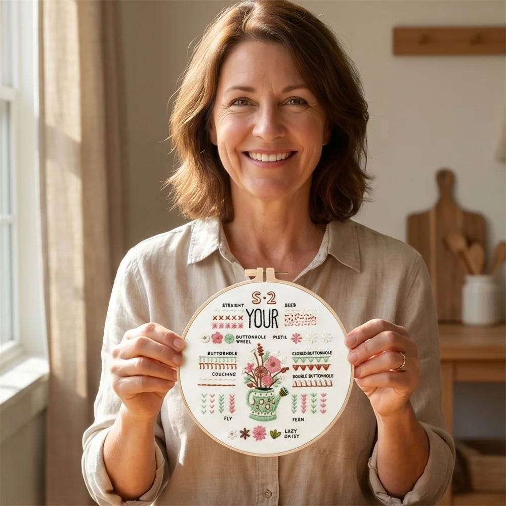 Enjoy Your Life Beginner Embroidery Kit Kits For Stitchers