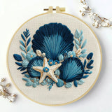 Seaside Shell Hand Embroidery Kit The Stichers Heavane