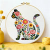 Flower Cat Embroidery Starter Kit