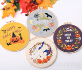 Cute Halloween Embroidery Kit Collection – 6 Designs