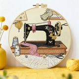 Retro Sewing Machine Embroidery Kit