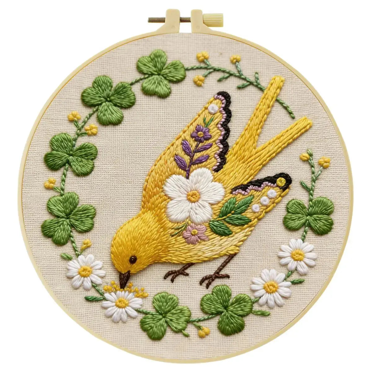 Golden Bird Embroidery Kit Kits For Stitchers