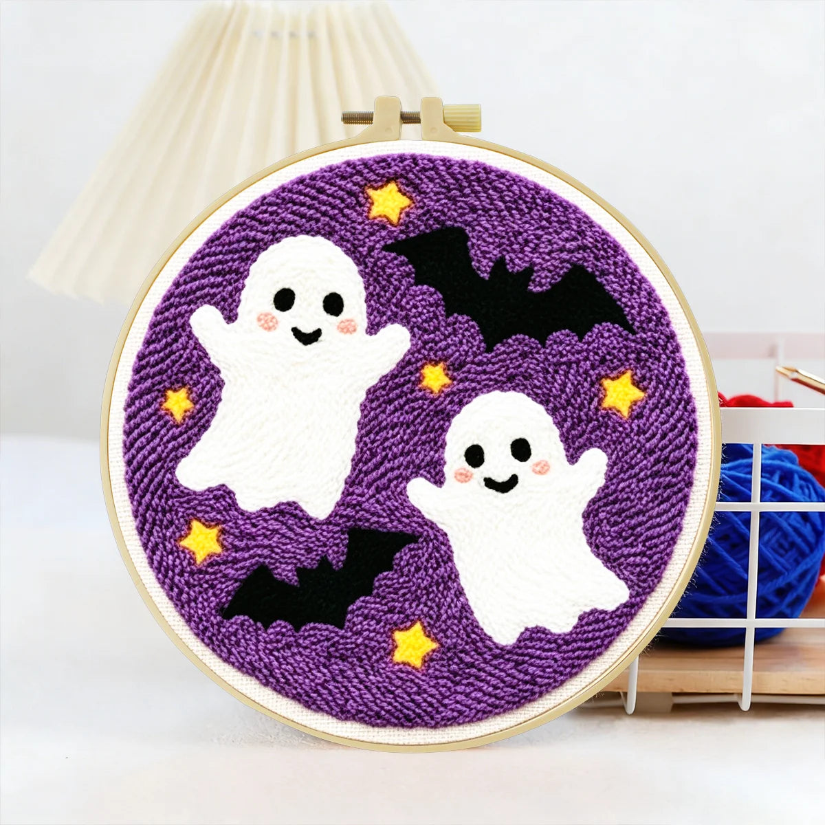 Cute Halloween Ghosts Embroidery Kit