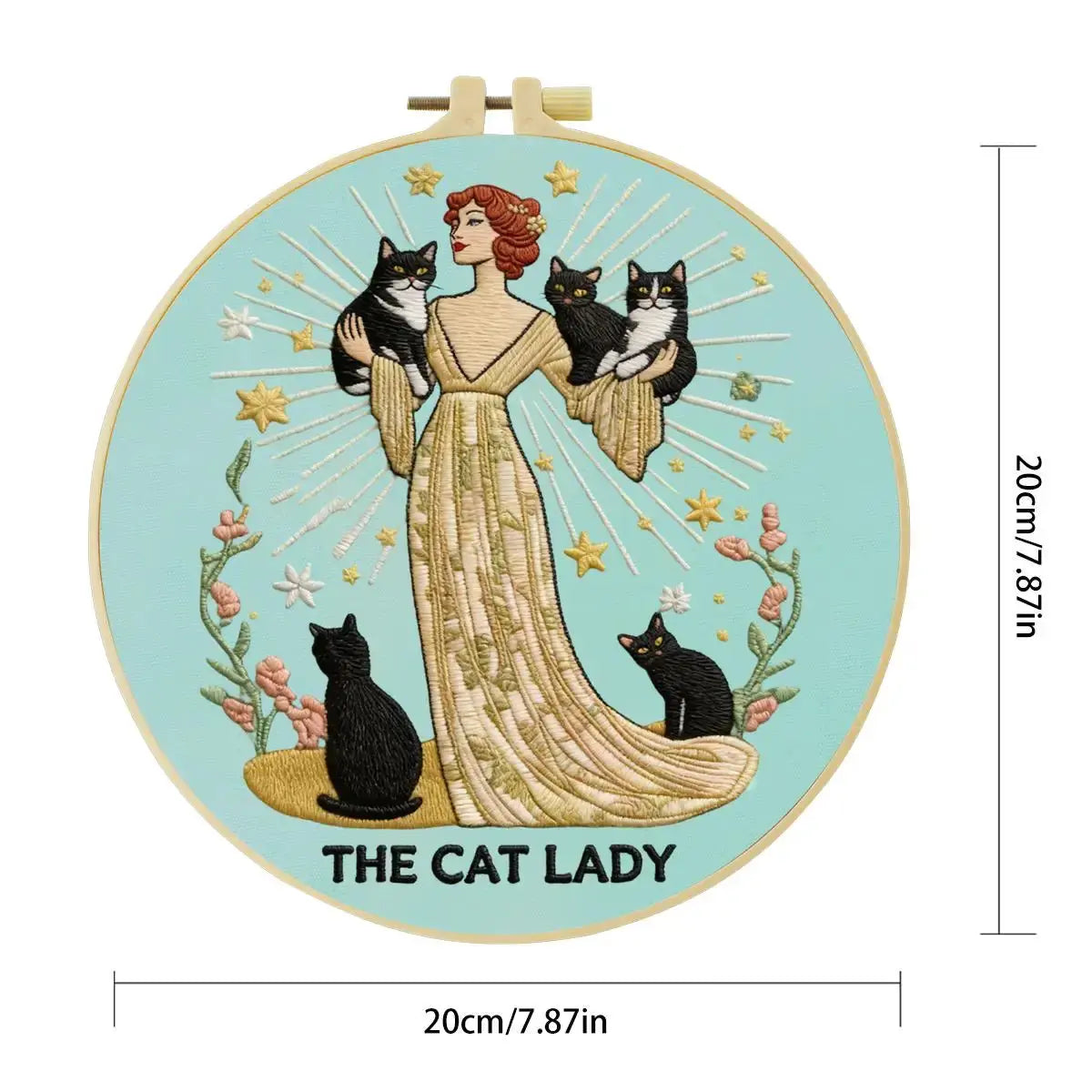 The Cat Lady Embroidery Kit Kits For Stitchers