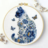 Cat Hand Embroidery Kit The Stichers Heavane