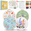 4-Piece Beginner Embroidery Learning Kit Kits For Stitchers