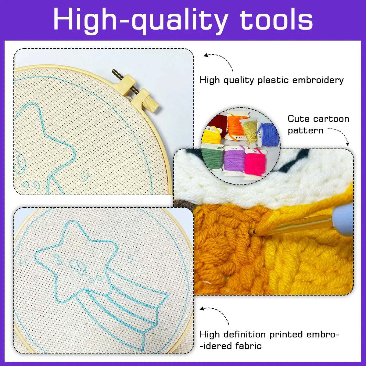 Tuscan Countryside Embroidery Kit for Adults – Scenic Cypress Tree Landscape DIY Needlepoint Hoop Art Beginner Friendly Craft Gift Kits For Stitchers