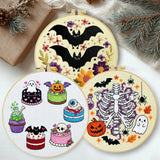 Spooky Halloween Embroidery Kit โ 3 Designs Kits For Stitchers