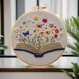 Blooming Book Hand Embroidery Kit The Stichers Heavane