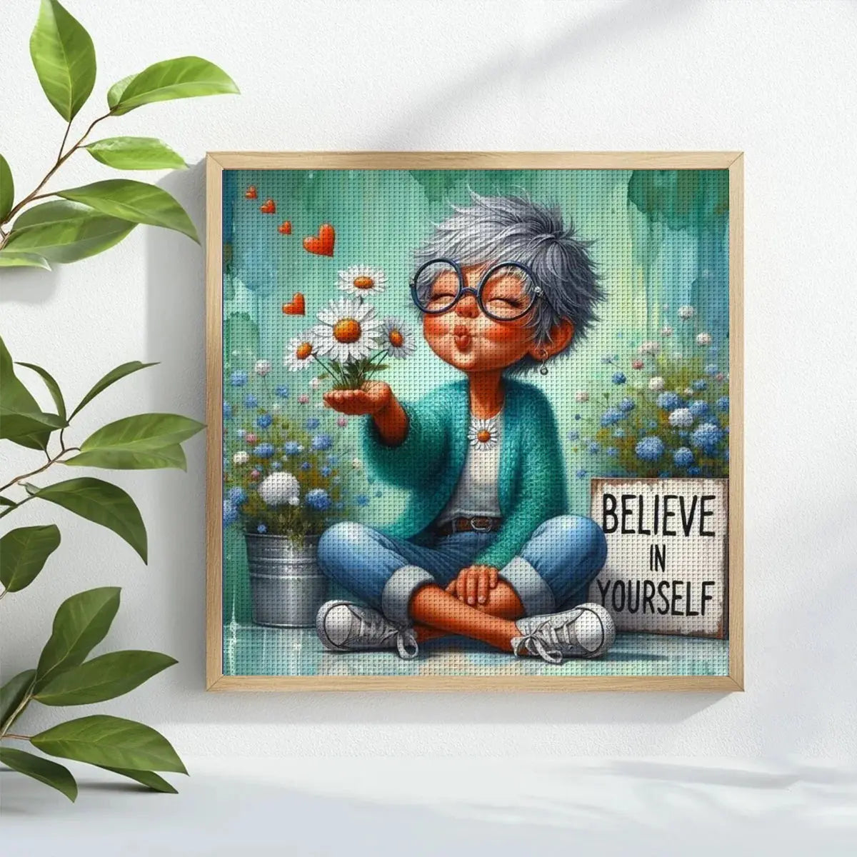Believe in Yourself Cross Stitch Kit 🌼💖🧵✨ Kits For Stitchers