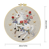 Celestial Rose Unicorn Embroidery Kit Kits For Stitchers