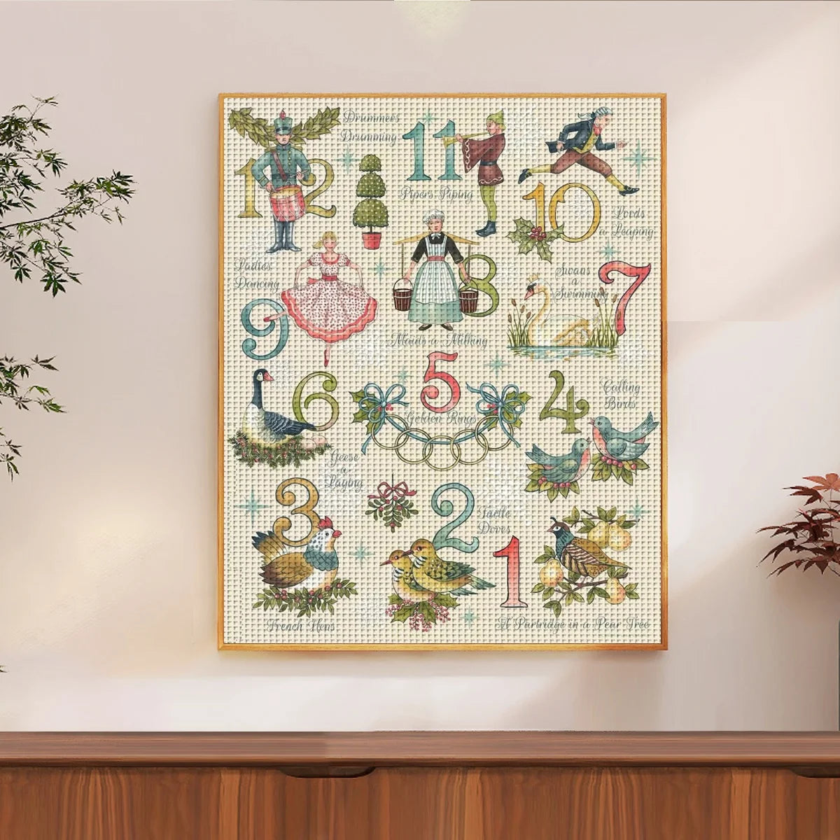 12 Days of Christmas Cross Stitch Kit 🎄🧵✨