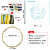 Winter Car Embroidery Starter Kit – DIY Cute Snowy Scene Sewing Art Set for Beginners