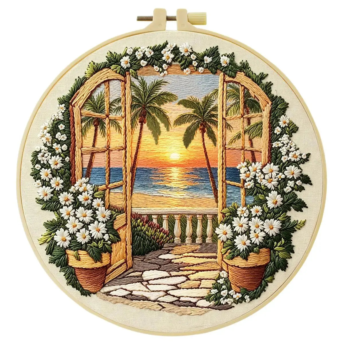 Sunset Paradise Embroidery Kit Kits For Stitchers