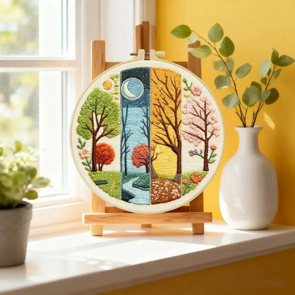 Four Seasons Forest Embroidery Kit Kits For Stitchers
