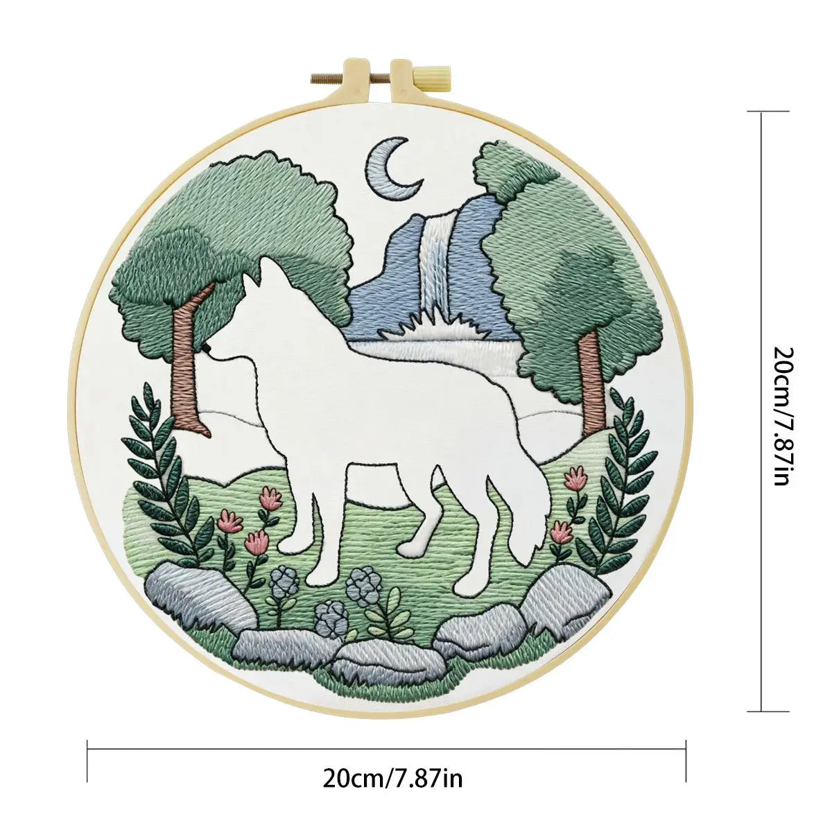 White Wolf Embroidery Starter Kit