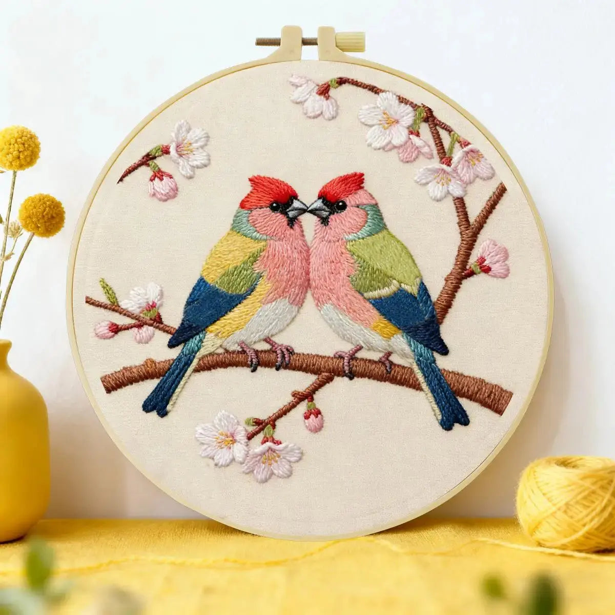 Lovebirds Blossom Embroidery Kit Kits For Stitchers