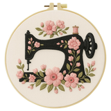 Floral Sewing Machine Hand Embroidery Kit