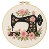Floral Sewing Machine Hand Embroidery Kit